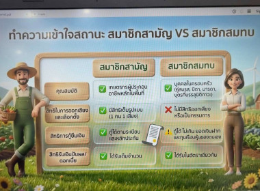วันที่ 22 พฤษภาคม 2569 เป็นวิทยากรบรรยายให้ความรู้แก่สมาชิก ... พารามิเตอร์รูปภาพ 22